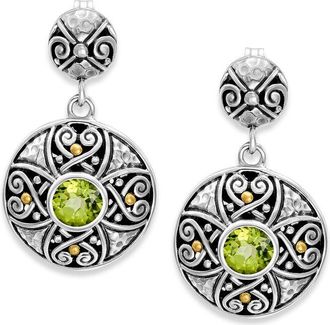 Samuel B. 18K & Silver 0.90 Ct. Tw. Peridot Drop Earrings