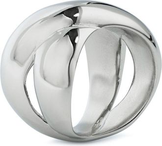 Goossens Lhassa polished ring - unisex - Palladium Plated Brass - 56 - Silver
