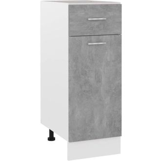 vidaXL vidaXL Armadio Inferiore Cassetto Lyon Grigio Cemento 30x46x81,5