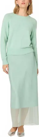 Astr Keyara Flowing Silhouette Skirt In Mint