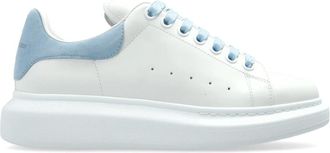 Alexander McQueen Sportschoenen met logo - Dames - Sneakers - Wit - 38 1/2 EU - Leer - Schoenen