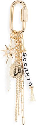 Chelsea28 Zodiac Bead Bag Charm in Scorpio- White Multi- Gold at Nordstrom