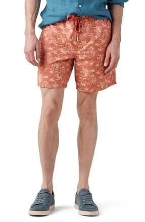 Rodd & Gunn Main Beach Floral Stretch Cotton Drawstring Shorts in Sunset at Nordstrom, Size Xxx-Large