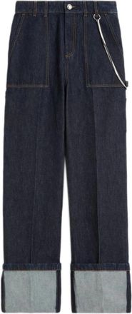 Sportmax Donorata Jeans - Dames - Regular Fit Jeans - Blauw - M - Katoen - Jeans