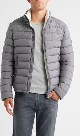 Save The Duck Conan Quilted Water Resistant Jacket in Mid Grey at Nordstrom Rack, Size X-Large