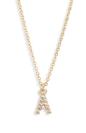 Set & Stones Gemma Initial Necklace in Gold /A at Nordstrom