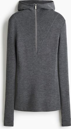 H&M Hoodie aus Merinowolle - Grau