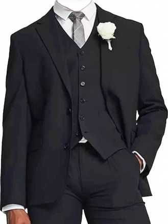 Noak Camden Slim Premium Suit Jacket In Black