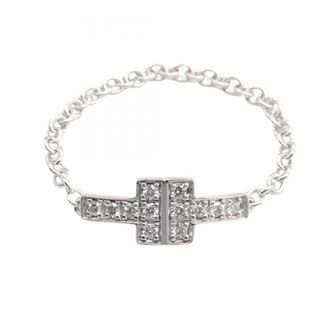 Tiffany & Co. Silver Clear White Gold (18K) Band Ring (Pre-Owned)