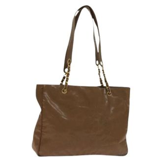 Chanel Pre-owned Tote Bags, female, Brown, Size: ONE SIZE Pre-owned Leather chanel-bags