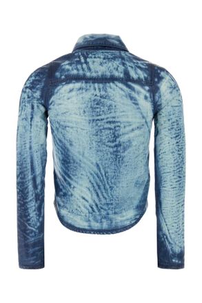 Diesel Womens Light Blue Lyocell De-Lyria Shirt 01 Exterior: Camicie