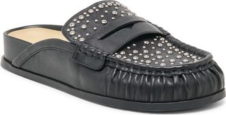 Dolce Vita Jodero Stud Mule in Black Leather at Nordstrom, Size 7.5