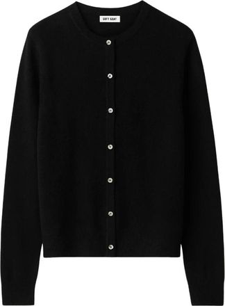 Soft Goat Cashmere Cardigan - Dames - Cashmere truien - Zwart - XS - Kasjmier - Truien & Vesten