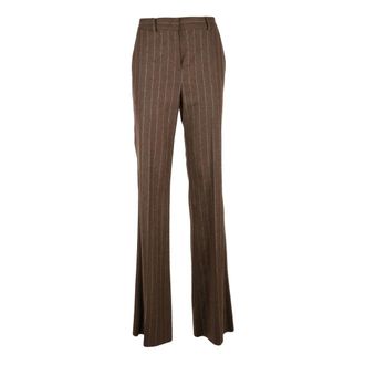 Marella Dames, Broeken, Bruin, Maat: 2XS Wol