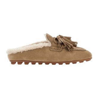 Hogan Mules H693 Forradas de Borrego - Shoes - Mujer - Beige - 36 EU