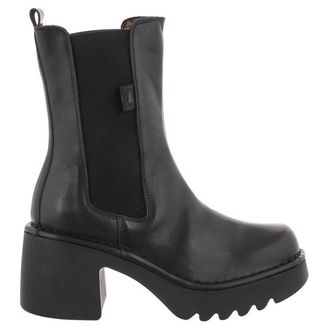 FLY London MOYA251FLY Leather Womens Ankle Boots - Black - Size:UK 6