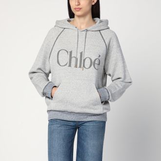 Chlo&eacute; Gray hoodie with logo
