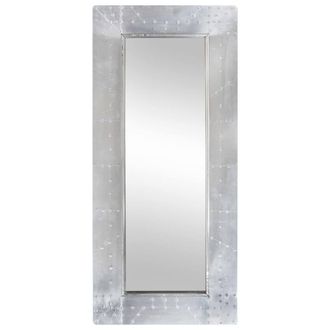 Berkfield Home Aviator Mirror 110x50 cm Metal in Silver