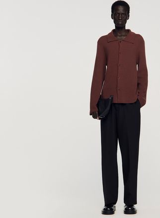 Sandro Waffle-knit shirt