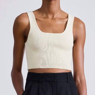 Apiece Apart Ilia Crop Top In Cream