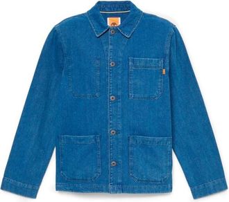 Timberland Kempshire Herringbone Denim Chore Jacket Freizeitjacke f&uuml;r Herren | blau