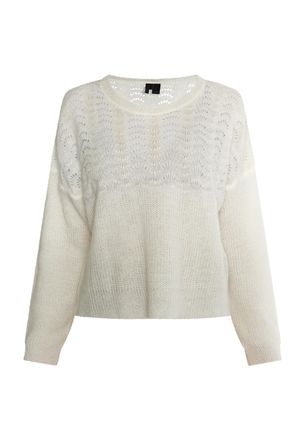 Dreimaster Dreimaster Jumper Dames wolwit