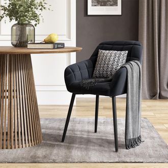 Vicco Silla De Comedor Relio, Negro, 53.5 X 55.5 Cm, Vicco