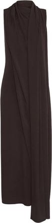Sportmax Spxstaffa - Dames - Maxi kleedjes - Bruin - XS - Kleedjes