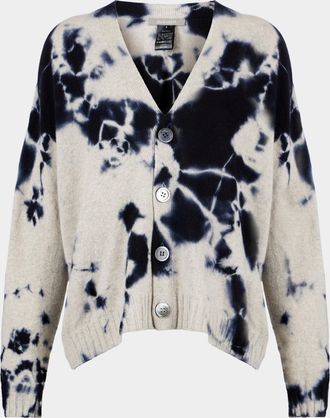 Suzusan Madara Shibori Cashmere Seamless Short Cardigan Size: M