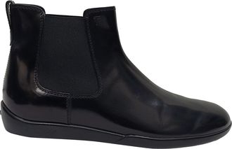 Tod's Tods Slip On Ankle Boots in Black Patent Leather
