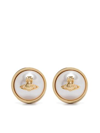 Vivienne Westwood Olga earrings - women - Faux Pearl/Gold Plated Metal - OS