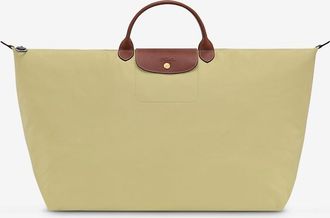 Longchamp Reisetasche aus Segeltuch und Leder Le Pliage Original M