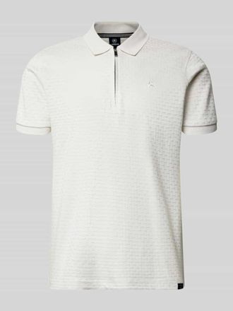 Lerros Regular Fit Poloshirt mit kurzem Rei&szlig;verschluss in Offwhite, Gr&ouml;&szlig;e XXXL