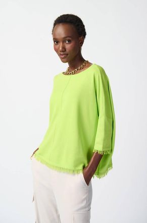 Joseph Ribkoff Casual Loose Fit Pullover In Key Lime