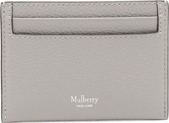 Mulberry Continental embossed-logo leather carholder - women - Leather - One Size - Grey