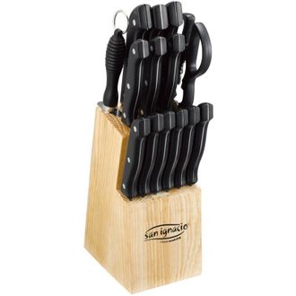 San Ignacio Juego De Cuchillos, 15 Piezas, En Acero Inoxidable