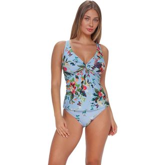 Sunsets Forever Tankini Swimsuit Top - D Cup in Budding Romance at Nordstrom, Size 40