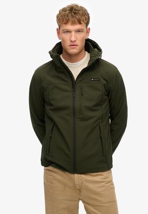 Superdry Outdoorjacke SUPERDRY HOODED SOFT SHELL TREKKER JKT, Herren, Gr. XXL, gr&uuml;n (surplus goods olive gr&uuml;n), Softshell, Obermaterial: 90% Polyester, 10% Ela