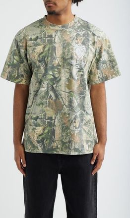 Obey Garden Graphic T-Shirt in Leaf Camo at Nordstrom, Size Xx-Large