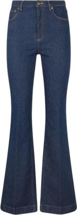 Roberto Cavalli Dames, Jeans, Blauw, Maat: 2XS Katoen