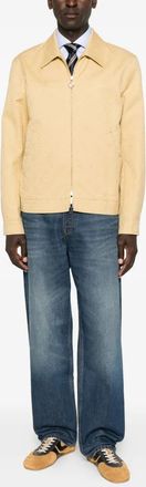 Casablanca Mens Cotton Jacquard Blouson - Beige - Size Medium