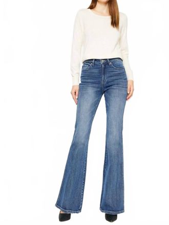 Kancan High Rise Flare Jeans In Medium Wash