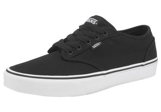 Vans Sneaker VANS Atwood, Herren, Gr. 44,5, schwarz-weiss (schwarz, wei&szlig;), Textil, Schuhe Sneaker, angelehnt an das Design vom Authentic