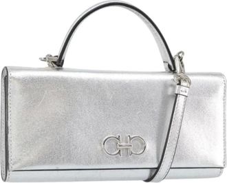 Ferragamo Pre-owned Mini Bags, female, Gray, Size: ONE SIZE Pre-owned Mini Bag