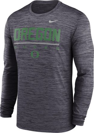 Nike Oregon Sideline Velocity Nike Mens Dri-FIT College T-Shirt in Black | 02EQ00AUON-FG7