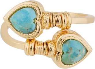 Gas Bijoux Ring With Blue Stones Duality Amore