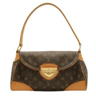 Louis Vuitton Pre-owned Canvas Shoulder Bag - Dames - Pre-owned - Bruin - Maat: ONE Size Leer