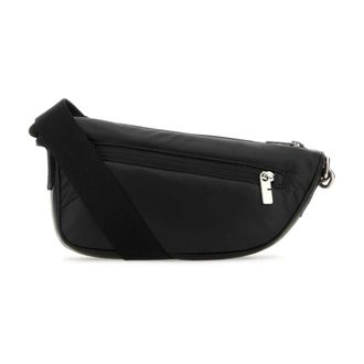 Burberry Belt Bags, male, Black, Size: ONE SIZE Shield Crossbody Bag