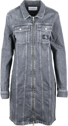 Calvin Klein Grey Zip Mini Dress