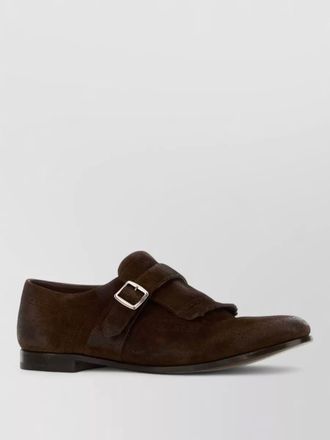 Churchs shanghai suede monk shoes buckle detail